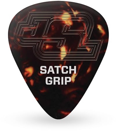 D'Addario Accessories Joe Satriani Satch Grip Picks - Gitarrenplektren für Akustikgitarre, E-Gitarre, Bassgitarre - Rutschfester DuraGrip - Extra schwer (1,25 mm), 5er-Pack