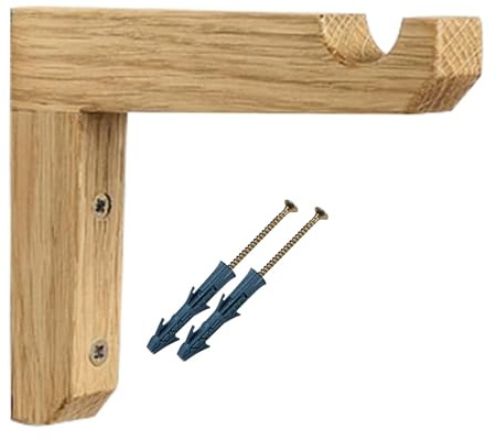 Uhngw Gancho de pared para plantas, soporte de madera para macetas, gancho en forma de L, soporte para interiores y exteriores, colgador de plantas para linternas, comederos de pájaros y cesta de