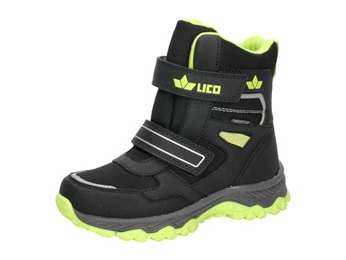 Lico Unisex barn Branko V vinterstövlar, Svart citron, 29 EU