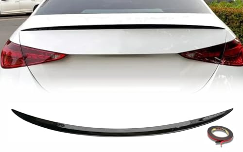 Mptuned Becquet arrière Noir Brillant Compatible avec MB Classe C W206 Berline 2022-2025 | en Plastique ABS de qualité supérieure, avec Ruban adhésif 3M