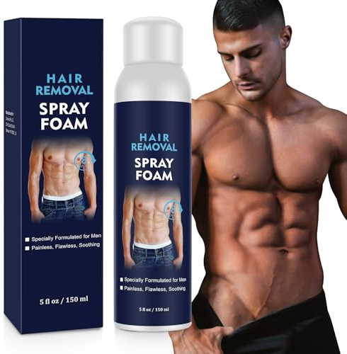Schiuma per depilazione indolore, depilazione, spray per la depilazione, zona bikini, zona intima, pubica, gambe, ascelle e corpo, formula delicata per tutti i tipi di pelle, 150 ml
