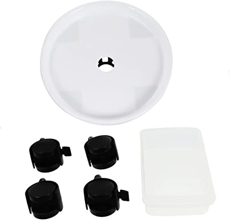 UKCOCO Étagère pour Pots de Fleurs Plastique Support pour Plantes Succulentes avec roulettes Bac à Plantes