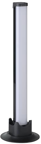 Eglo set de 2 luces LED para habitación gaming, lámpara de mesa con efectos de color, decoración para fiestas, control musical, mando a distancia, USB, luz cálida y RGB, negro