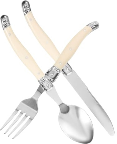 SHINEOFI Couverts Inoxydables Pour Steak Fourchette Et Cuillère De Table Style Occidental Ustensiles Pour Usage Quotidien Et Formel
