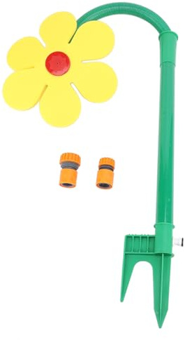 Tanzender Blumen-Wassersprinkler, Crazy Daisy Wassersprinkler mit Zwei Adaptern, 360° drehbares Blumen-Rasenbewässerungsgerät für den Garten im Freien