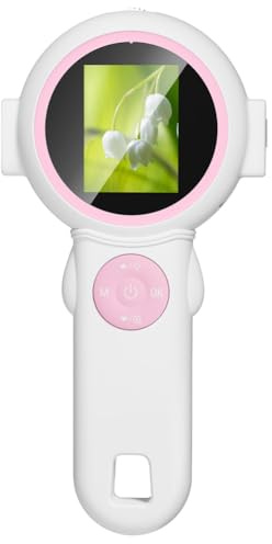 Fegtrtyoa Microscope Numérique Portable pour Enfants, Loupe Éducative et Scientifique, Cadeau de Noël