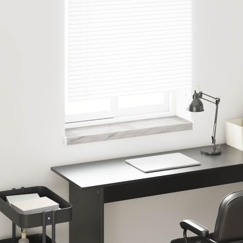 Soglia Finestra PVC Texture Marmo 100x20x4,5 cm, Davanzale Interno Esterno Impermeabile, Facile da Installare con Adesivo, Tagliabile in Lunghezza per Piante e Decorazioni