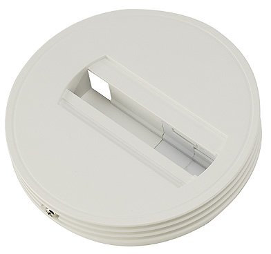 Deckenrosette für 1-Phasen-Adapter, silbergrau