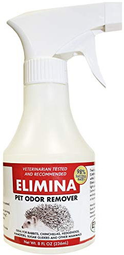 Exotic Nutrition Elimina 8 oz. Bottle - Eliminates Pet Odor Internally - for Ferrets, Cats, Dogs, Hedgehogs, Sugar Gliders, Skunks, Chinchillas