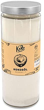 KoRo - Desodoriertes Bio Kokosöl 1 L - Geruchs- und geschmacksneutral - Stark erhitzbar - Bio-Qualität