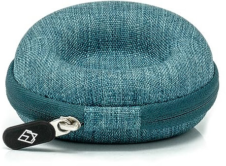 AKIELO Custodia Porta Orologi – Custodia da Viaggio per Orologi Uomo e Donna con Panno per la Pulizia in Cofanetto Regalo – Per Orologi e Smart Watch fino a 54 mm (Edizione Oceano)