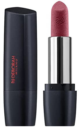 Deborah Milano - Red Mat, Rossetto Effetto Matte con Collagene e Acido Ialuronico, 17 First Kiss, Nutriente ed Emolliente, Labbra Intense e Volumizzate a Lunga Tenuta, 4.5 gr