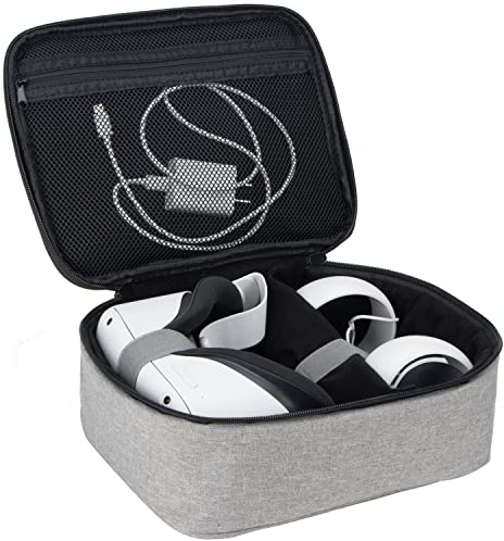 KISLANE Carrying Case Compatible with Oculus Quest 2 VR, All-in-One Carrying Case for Oculus Quest 2 Headset, Fits Travel, Home, Outdoor (Gray), Gray, Modern, Grey, grey, Modern