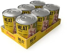 JOSERA Meat Lovers Menu Chicken with Carrot (6 x 800 g) | Adulte | Nourriture Humide Premium pour Chiens Adultes | Poulet avec Carotte - Riche en Viande (65%) | sans blé | Aliment Complet | 6 pièces