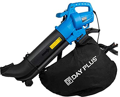 3 in 1 Leaf Blower - 3500W Garden Vacuum & Mulcher with Wheels - 35L Large Collection Bag, Variable Speed, 10:1 Shredding Ratio, Automatic Mulching Compacts Leaves in Bag with 10m Cable