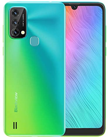 Blackview A50 - Smartphone avec Écran HD+ de 6.1 - Téléphone Mobile avec Quadruple Caméra 13MP Arrière, 5MP Avant - 3Go + 64Go - Batterie Puissante de 4280 mAh - Version Française - Mojito