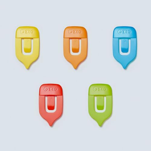 Ozio Rigo: Satz von 5 Lesezeichen für einfaches Lesen, Praktisch und Vielseitig, geeignet für alle Arten von Büchern, Notizbüchern, Terminplanern, mit Mehrfarbigem Pack, Geschenkidee für jeden Leser