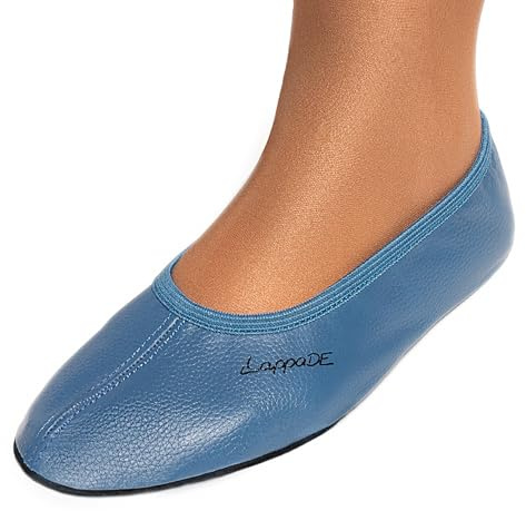 Lappade Chaussons de Gymnastique, Chaussures de Gym à Semelle en Cuir