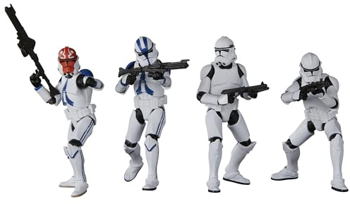 STAR WARS The Vintage Collection Phase II Clone Trooper, Ahsoka 3.75 Inch Collectible Action Figure 4-Pack