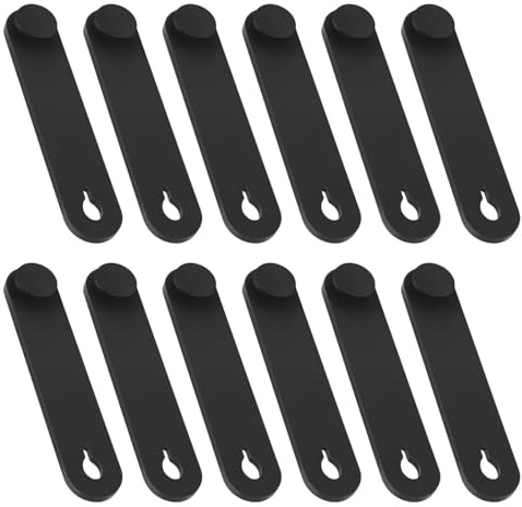 Ryaupy 12PCS Gummi Kabel Kabelbinder Cable Organizer - Universal-Kabelbinder - Gummi Kabelhalter für Motorrad Fahrrad