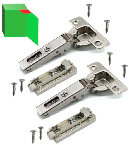 Cerniera SALICE Universale con Apertura 110° Applicazione Standard (SELF-CLOSING Chiusura a SCATTO, COLLO BASSO 0, pz 2)