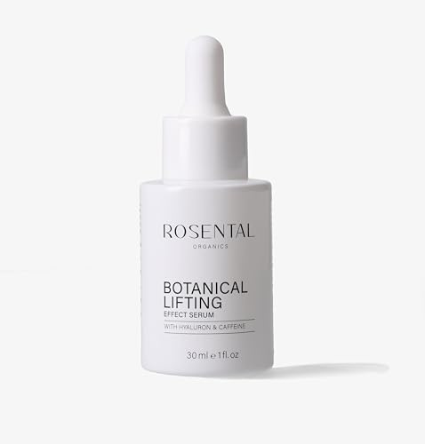 ROSENTAL ORGANICS Natural Botanical Lifting Effect Serum mit Hyaluron und Koffein Anti Falten Gesichtspflege - Hyaluronsäure-Gesichtsserum - Feuchtigkeitsserum - Anti-Aging Naturkosmetik (30ml)