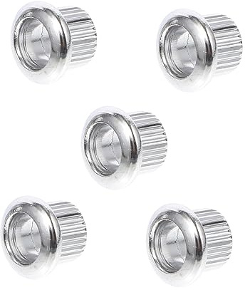 GOOHOCHY 12stücke Vintage Gitarren Stimmwirbel Fixierungsringe Adapter Ferrulen Außendurchmesser Innendurchmesser Gitarren Silber