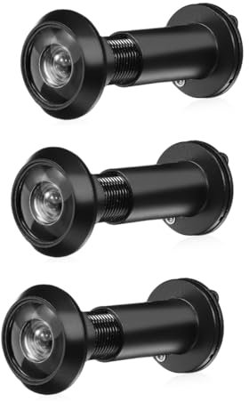 Artibetter 3stücke Stainless Steel Türspion Mit Weitwinkel Optischer Glaseinsatz Für Haustüren Langlebig Und Bruchsicher Klare Sicht Für Optimale