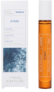 KORRES KYMA Eau de Toilette da uomo in pratica taglia Deluxe da viaggio, profumo fresco e tonificante, dermatologicamente testato e vegano, 10 ml