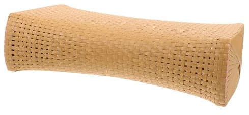 DEARMAMY Cuscino per Sauna Simulazione Rattan Traspirante in Plastica, Cuscino Cervicale Termico per Anziani Funzione di Sollievo Lombare, per Sauna e Relax