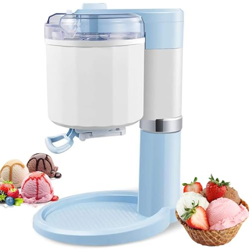 Máquina Automática De Helado De Escritorio - Máquina Portátil De Helado Suave Y Yogur Congelado, Mini Heladera Sin Lácteos Ni Fruta para Postres Saludables Caseros