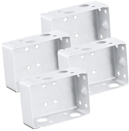 Healifty 4pcs Curtain Mounting Brackets for Blind Installation Compact Design Suitable for Home Use Practical Accessories for Window Fittings