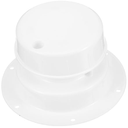 Happyyami Rv Vent Cover and Roof Vent Cap for Camper and Trailer, Round Exhaust Ventilation Cover with Built-in Screen Mesh, Compatible with Rv Plumbing and Cargo Trailer Roof Ventilation Systems