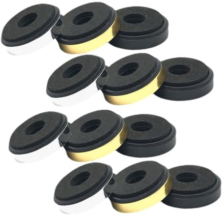OSOLADY 12Pcs Speaker Vibration Damper and Speaker Feet Pads 30X8Mm Sponge Anti-Slip Shock Absorption Isolation Pad for Subwoofer Stand Turntable Isolation Platform Home Audio Accessories