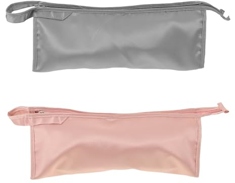 OATIPHO 2piezas Bolsa De Almacenamiento para Secador De Pelo Compatible Estuche De Viaje para Herramientas De Peinado Organizador De Viaje para Plancha y Rizador Unidades Color Gris y Rosa