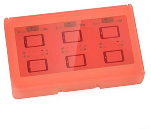 Spielkarten-Aufbewahrungsbox, 24 Stück, tragbare Halterung für Nintendo Switch-Spiele mit kompaktem Design, hält 24 Spielkarten, leichte Reisetasche für Gamer (blau)