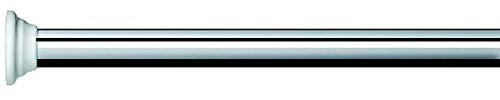 Spirella, Barra per Tenda Doccia o Vasca Estensibile Senza forare in Alluminio, Modello Decor, Adatta a Tutte Le Tende, Asta telescopica, 75-125cm Finitura Lucida