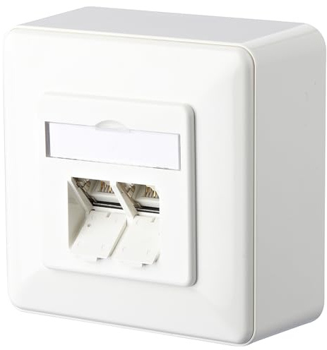 METZ CONNECT E-DAT C6A 2 Port UP reinweiß