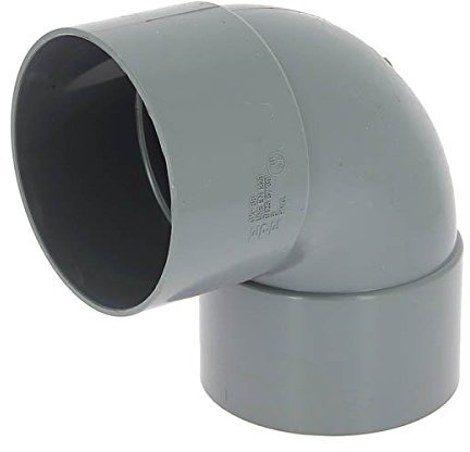 Adequa systèmes évacuation – Coude 87,5 PVC cx-88 raccords femelle/femelle Ø 125