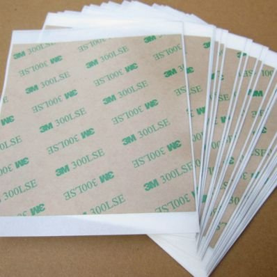 StickersLab - 5 feuilles 3MTM 300LSE 9495LE 100 x 100 mm adhésif double face transparent réparation téléphone écran tactile LCD