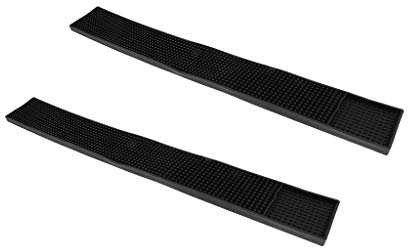 Tubayia Lot de 2 tapis de bar antidérapants en caoutchouc pour maison, club, bar, fête