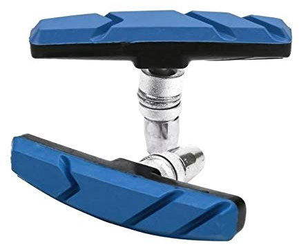 YFCTLM Bike Bremsbeläge 2pc Durable V-Bremsbeläge Fahrrad Radfahren Bike V Bremshalter Pads Schuhe Blöcke Schwarz Gummiauflage for langlebige Leistung (Color : Blue)