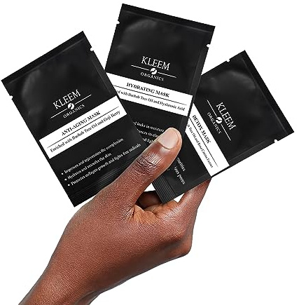 Kit Maschere Viso in Crema: Maschera Viso Antietà | Maschera Viso Idratante | Maschera Purificante Viso. Confezione da 3