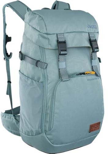 EVOC MISSION PRO 28 Rucksack, Steel | praktischer Alltagsrucksack, Arbeitsrucksack, leichter Travelling Rucksack, moderner Wanderrucksack, Maße: 16 x 28.5 x 47 cm
