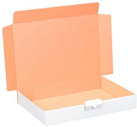 100 scatole maxi da lettere, 320 x 225 x 50 mm, colore bianco, dimensioni e quantità a scelta, per spedizioni di merci, spedizioni di libri, colore marrone, DHL Hermes DPD GLS UPS (100 pezzi bianco)