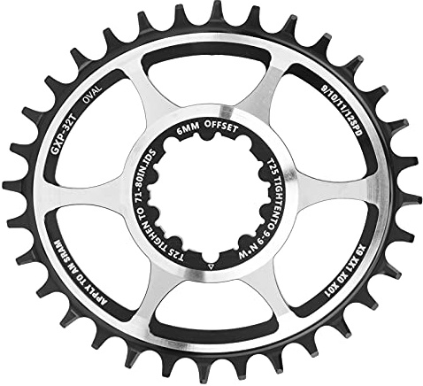 VGEBY Mountainbike Narrow Wide BCD104 32T Oval Kettenblatt, Integrierte Leichte Kurbelgarnitur Chianring(6 mm)
