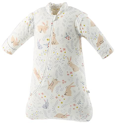 Fairy Baby Sleeping Bag 2.5 Tog Winter Long Sleeves Kid Sleep Sack Swaddle Soft Warm Wearable Blanket Wrap with Two-way Zipper for Newborn Boy Girl