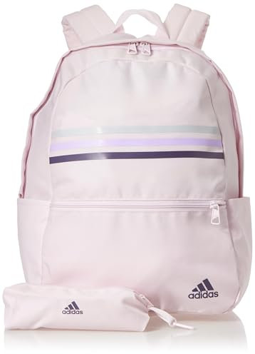 adidas Unisex - Adulto Classic Horizontal 3-Stripes Backpack, almost pink/shadow violet, One size