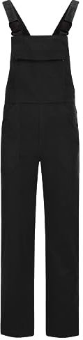 BWOLF Anax Baumwolle Latzhose Herren Arbeitshose Schutz-Latzhose Arbeits-Latzhose (Schwarz, S)