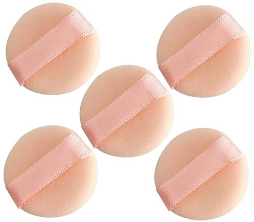 Healvian 5stücke Puder Puff Mini Kordel Zum Befestigen An Fingern Für Make-up Und Schönheitspflege Waschbar Und Wiederverwendbar Für Lose Puder Mineralpuder Und Körperpuder